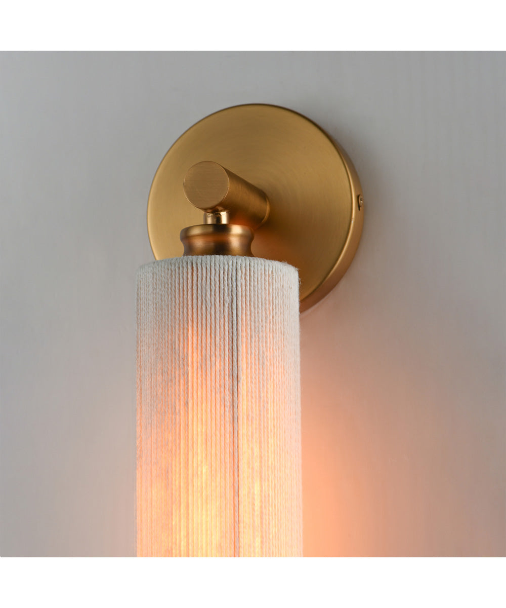 Aveline 1-Light Wall Sconce Natural Aged Brass