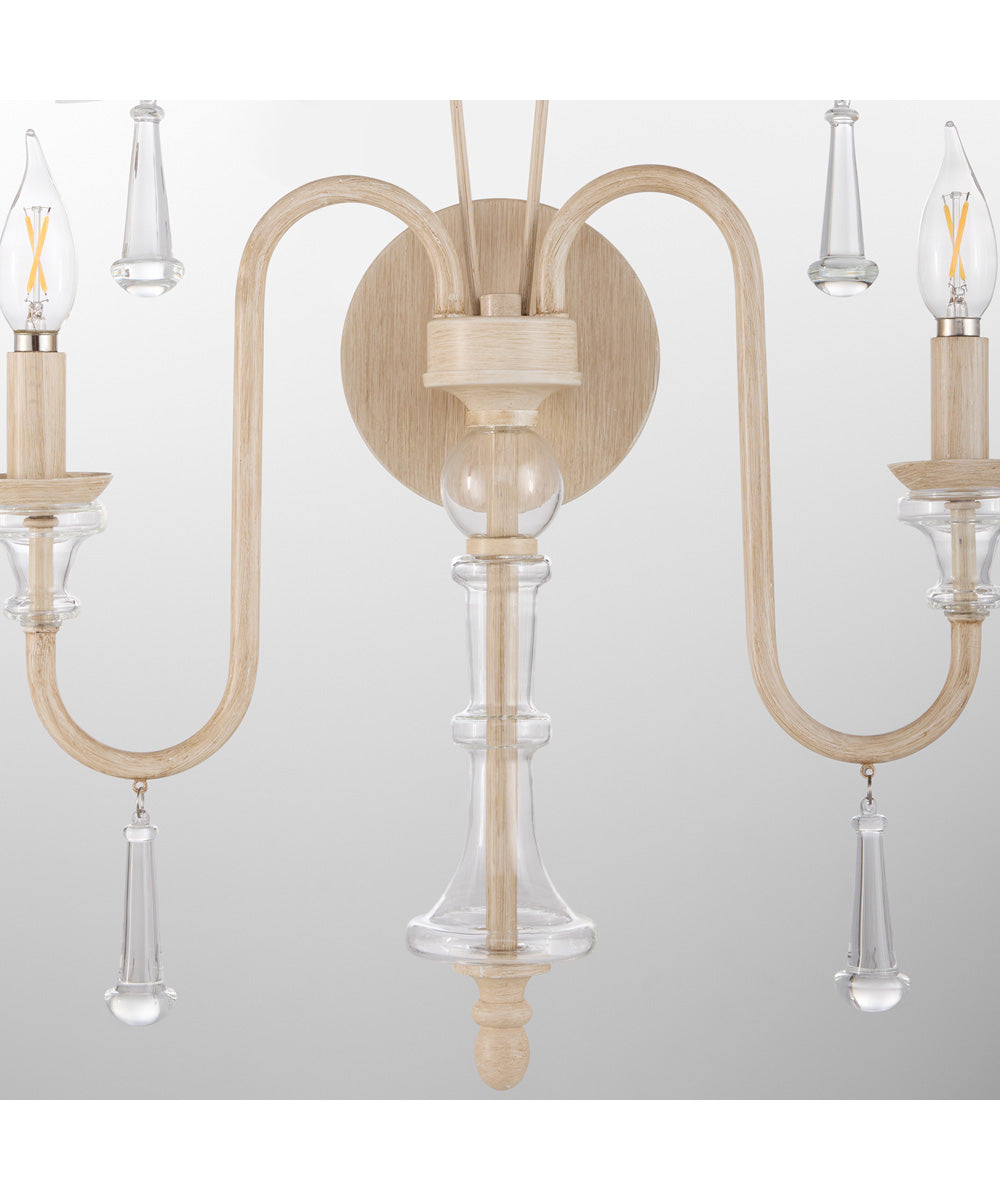 Clasica 2-light Sconce Washed Oak