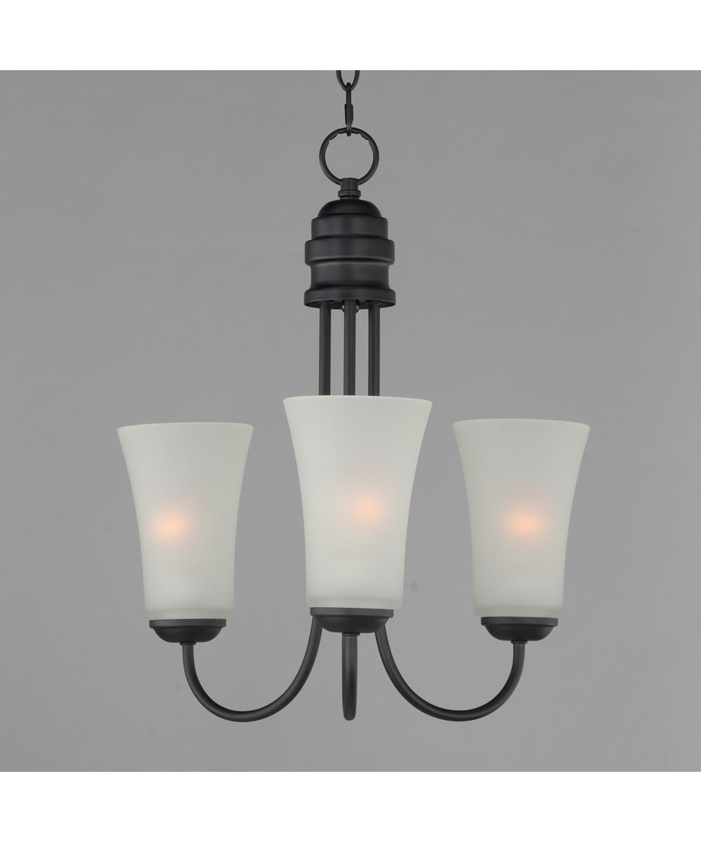 Logan 3-Light Chandelier Black