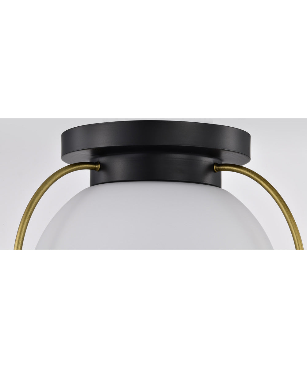 Lakeshore 1-Light Close-to-Ceiling Matte Black