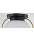 Lakeshore 1-Light Close-to-Ceiling Matte Black