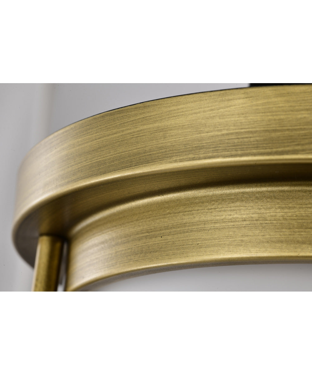 Valdora 1-Light Close-to-Ceiling Natural Brass