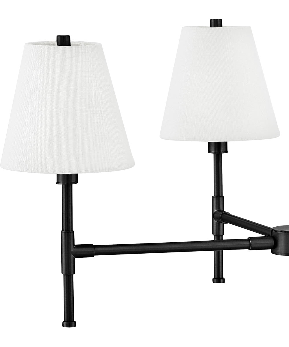 Beale 4-Light Medium Single Tier in Black