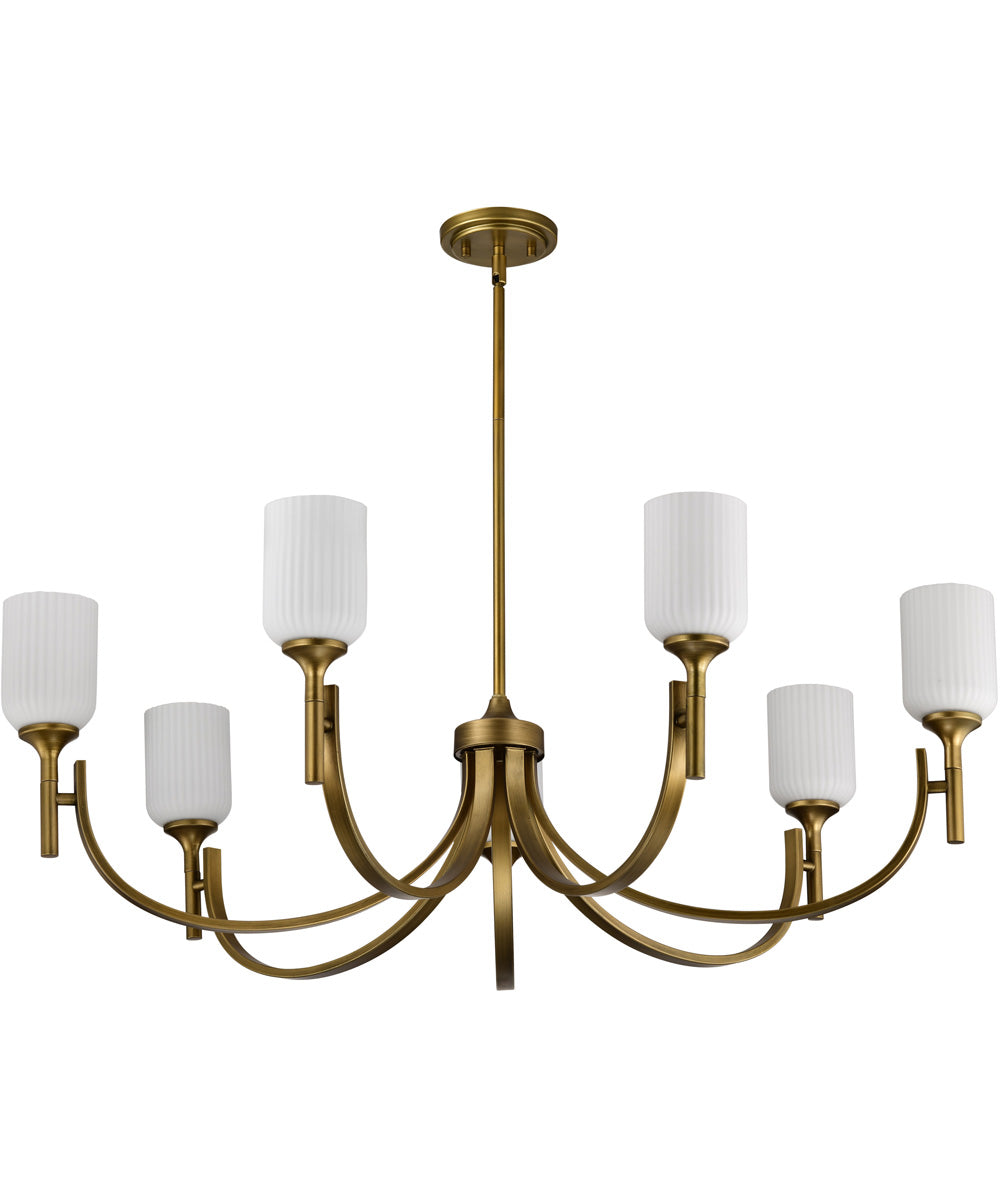Solara 7-Light Chandelier Natural Brass