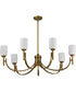 Solara 7-Light Chandelier Natural Brass