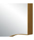 22x34" Wall Mirror in Brushed Gold Paint