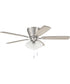 Wheeler 52 3-Light  3-Light Fan Brushed Polished Nickel
