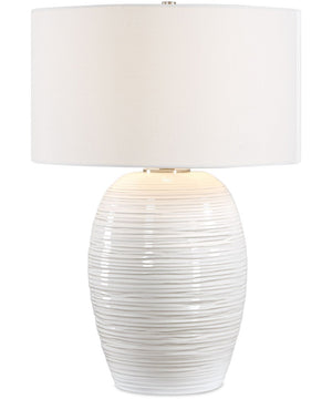 Alkman White Glaze Table Lamp