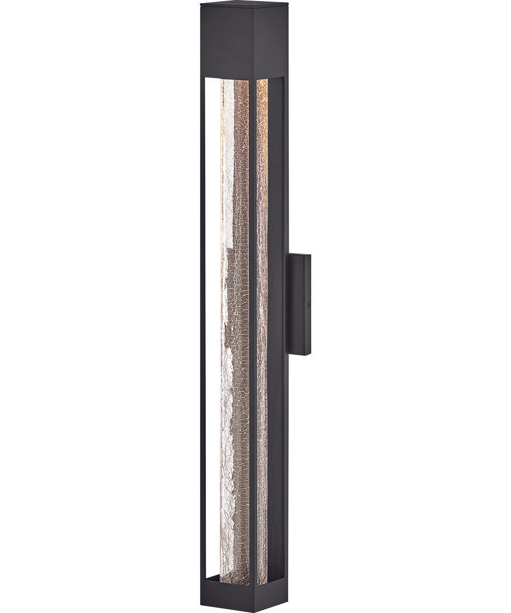 Vapor 1-Light Large Wall Mount Lantern in Black