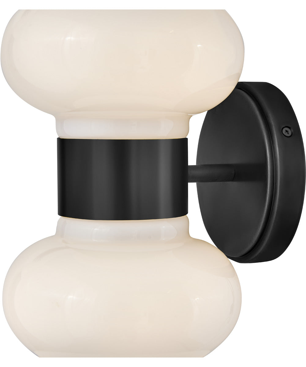 Nadia 2-Light Medium Two Light Sconce in Black