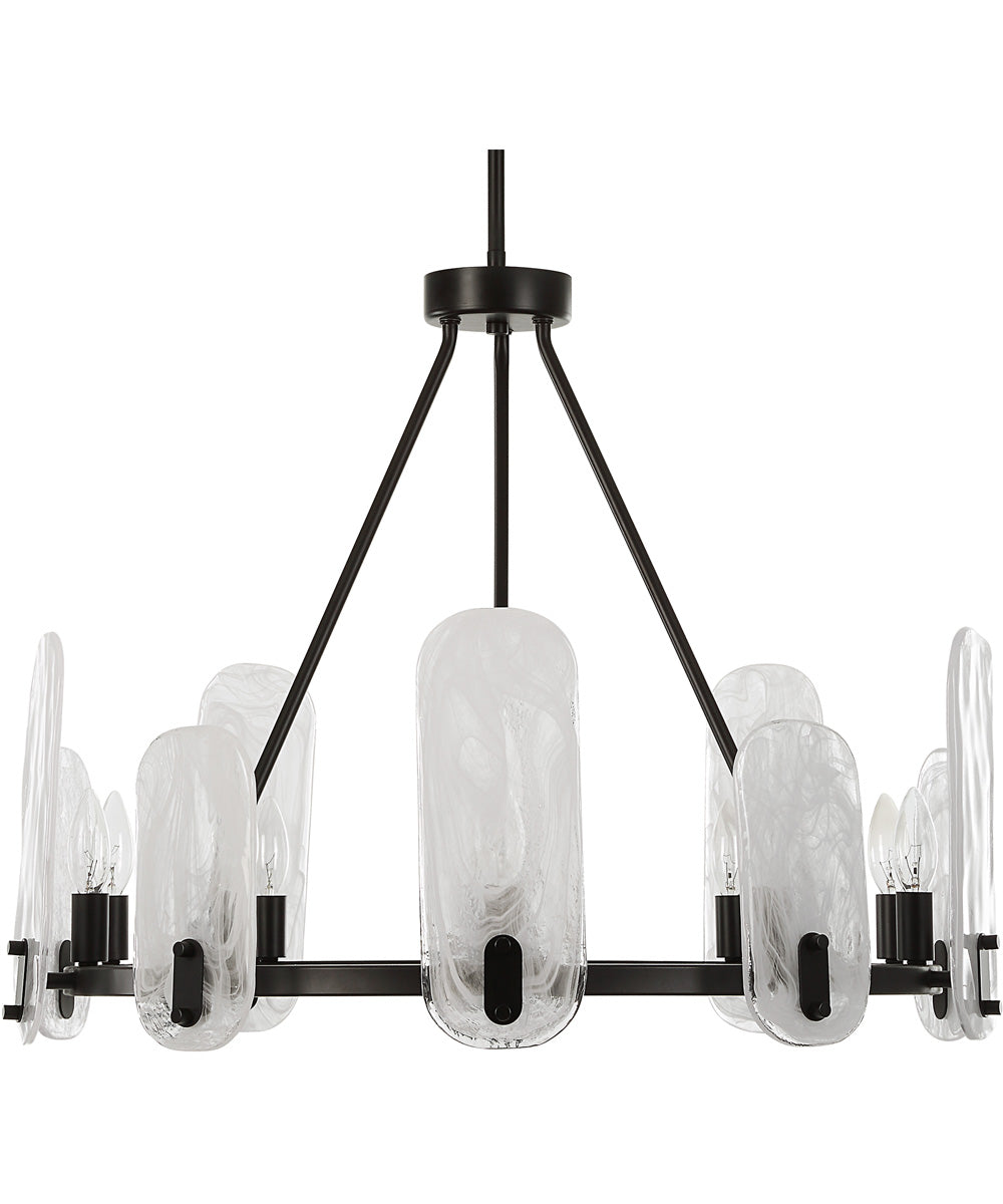 Ellipse 10 Light Dark Bronze Chandelier