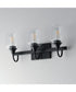 Goblet 3-Light Wall sconce Black