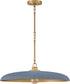 Sadie 1-Light Medium Dome Chandelier in Lacquered Brass