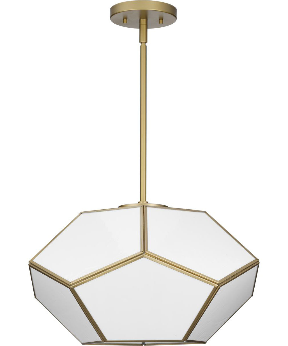 Latham 18 in. 3-Light Flush Mount Vintage Gold