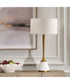 Avola White Marble Table Lamp