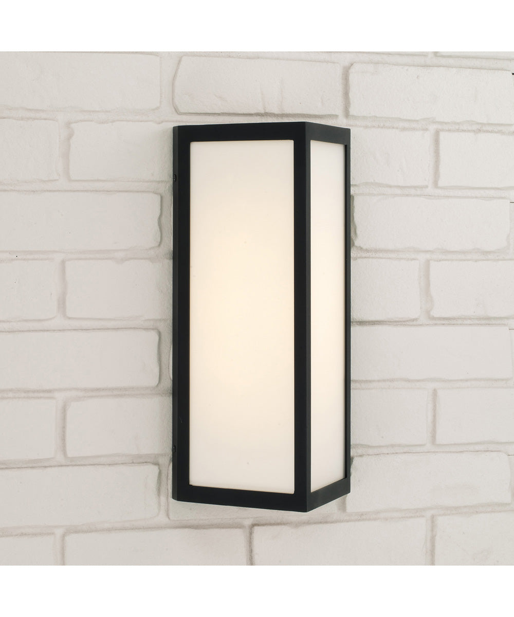 Irvin 1-Light Outdoor Wall-Lantern Black