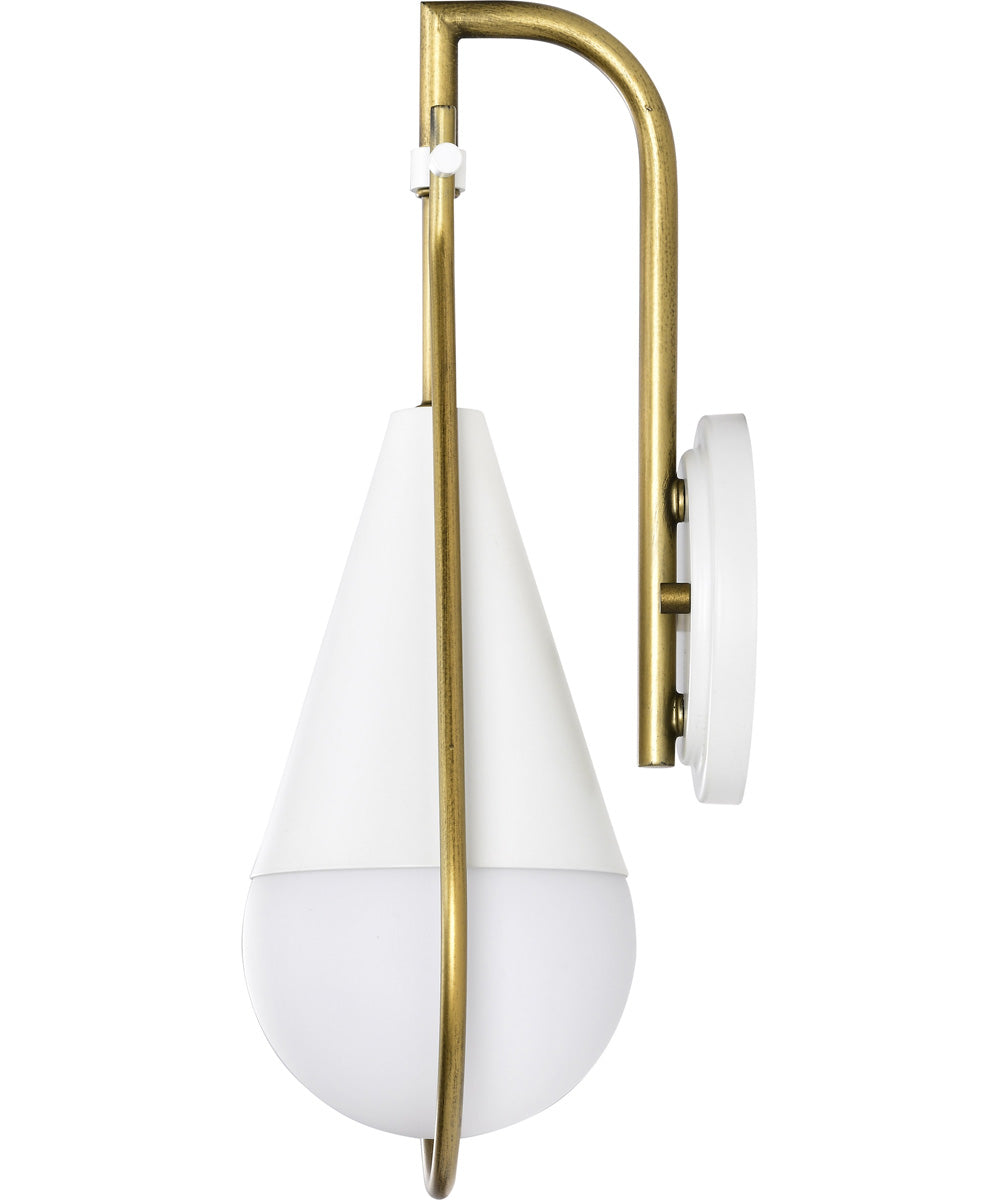 Admiral 1-Light Vanity & Wall Matte White