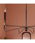 Pilar Extra Large 6-Light Chandelier Matte Black