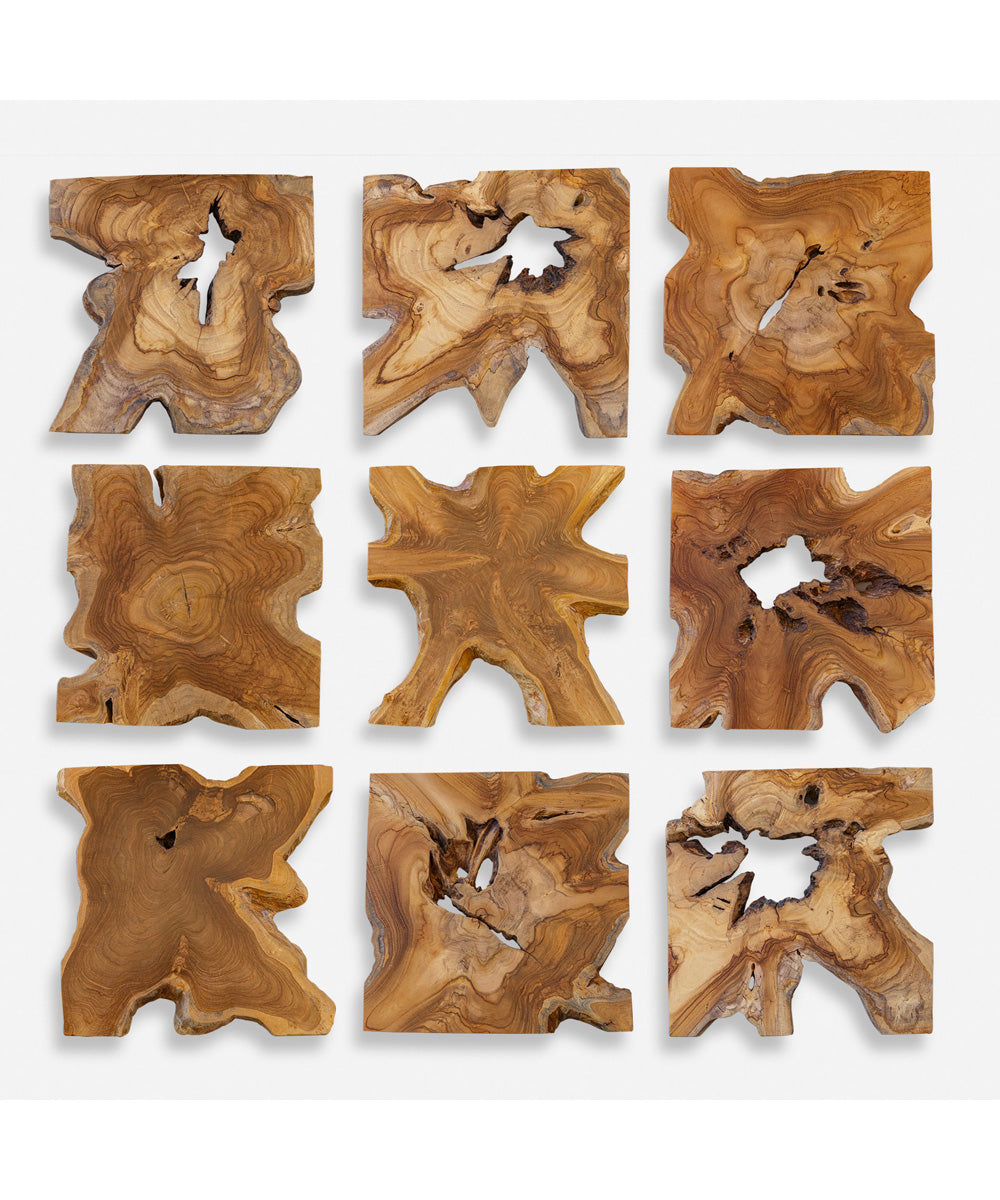 Talia Wood Wall Decor Set/9