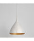 Fleur 1-Light Pendant White/Gold