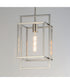Gridline Single Pendant Satin Nickel