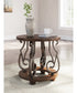 Frallyn Round End Table Dark Brown