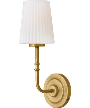 McKenna 1-Light Medium Single Light Sconce in Lacquered Brass