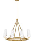 Selma 8-Light Medium Single Tier in Gold