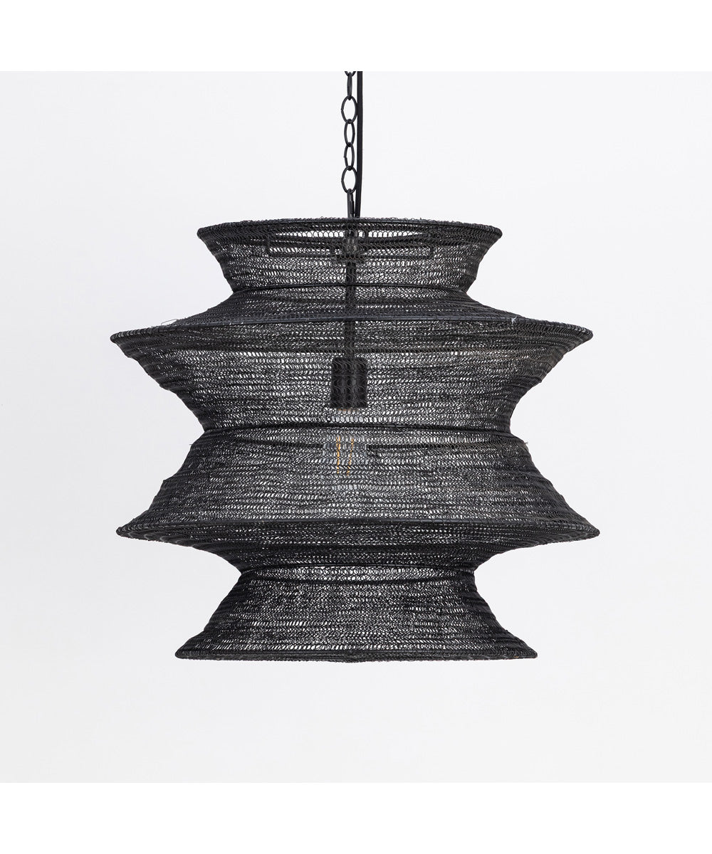 Krabi Large 1-Light Pendant Black