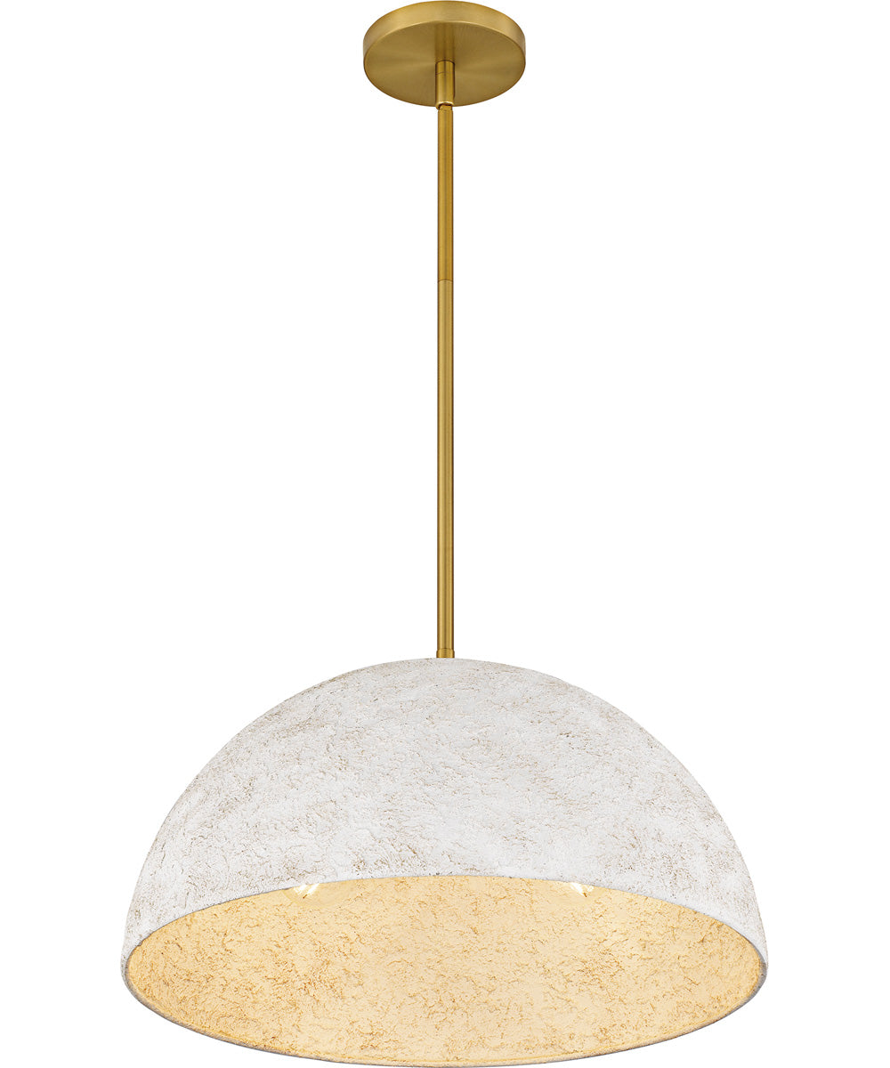 Quoizel Pendant Large 3-light Pendant Brushed Gold