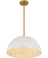 Quoizel Pendant Large 3-light Pendant Brushed Gold