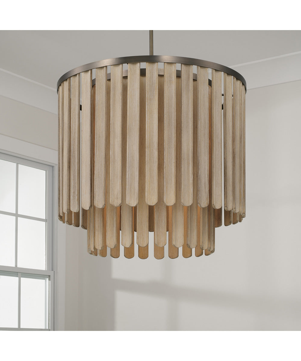 Jada 5-Light Pendant Dark Brass