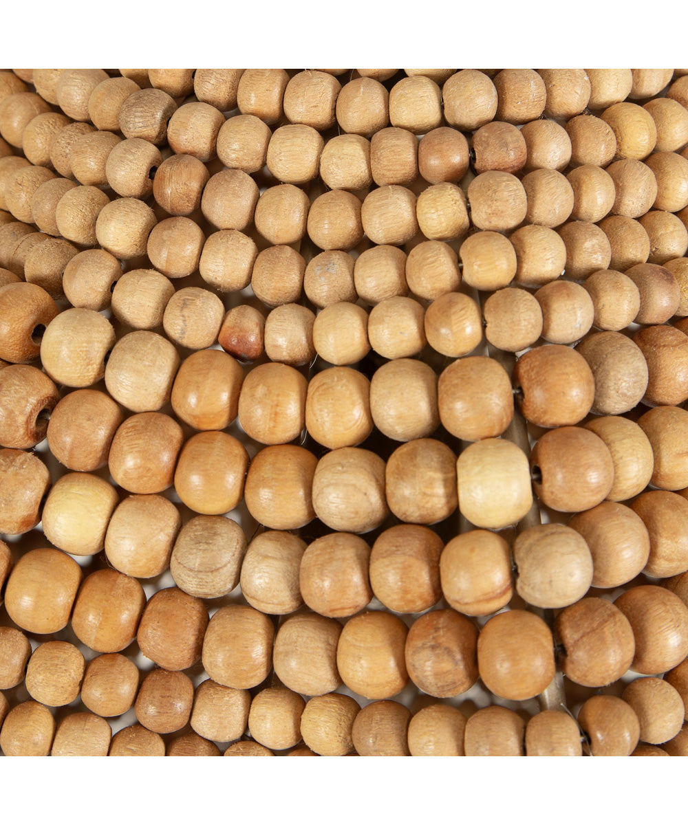 Kauri 1 Light Wooden Bead Pendant