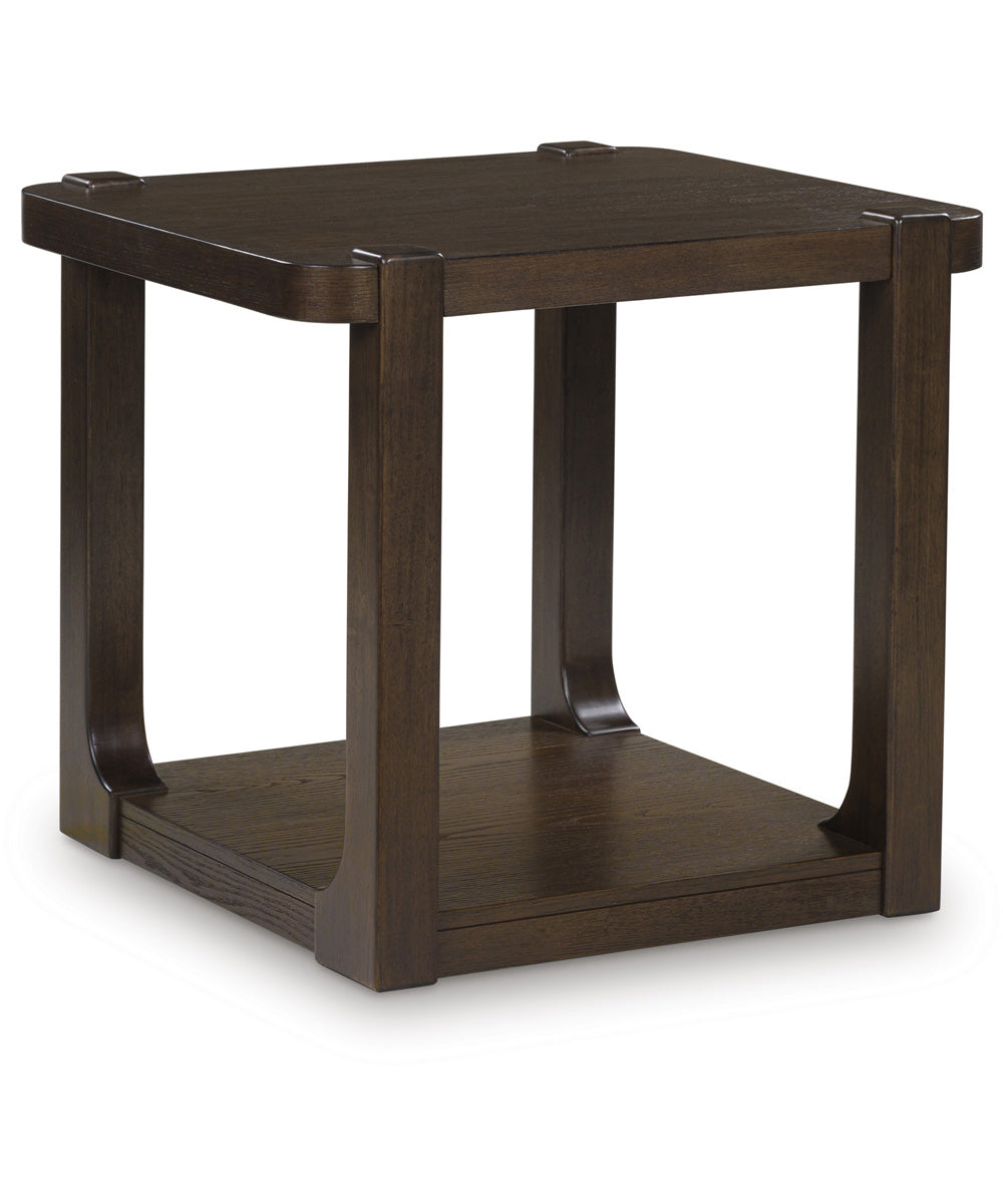 Breckington Rectangular End Table Dark Brown