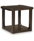 Breckington Rectangular End Table Dark Brown