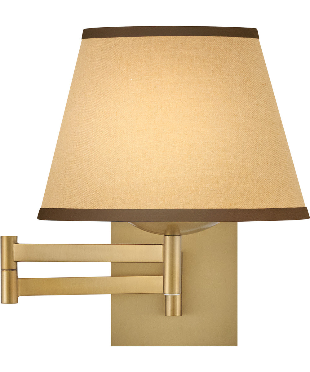 Sonia 1-Light Medium Task Light Sconce in Lacquered Brass