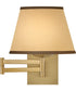 Sonia 1-Light Medium Task Light Sconce in Lacquered Brass