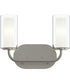 Mack 2-Light Vanity Light with Layered Glass Shades Brushed Nickel