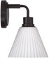 Pleated II 1-Light Lighting Flat Black