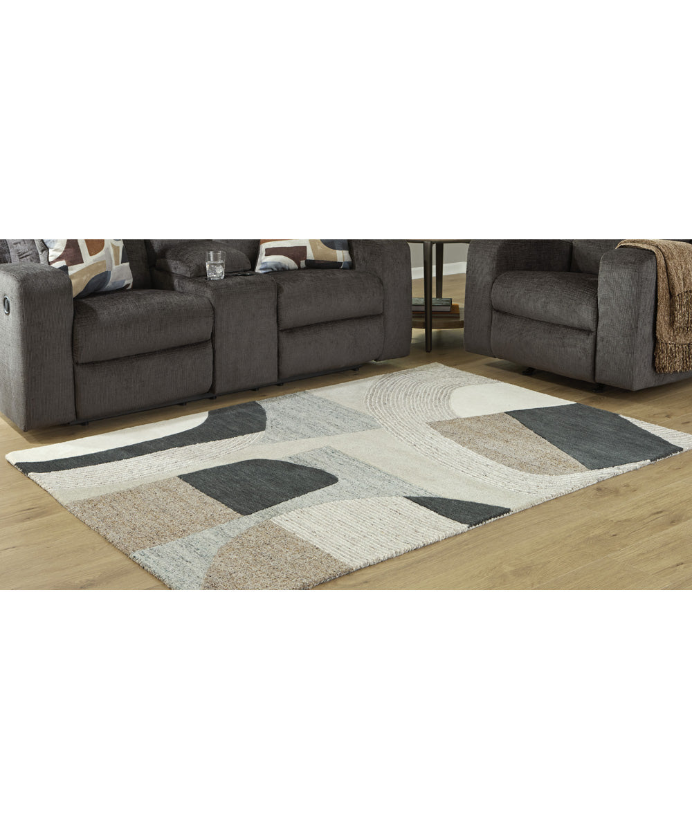 Edrickhill Medium Rug Grayish Teal/Taupe/Cream