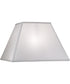 8x16x11 Off White Silk Shantung Tapered Square Hardback Lampshade