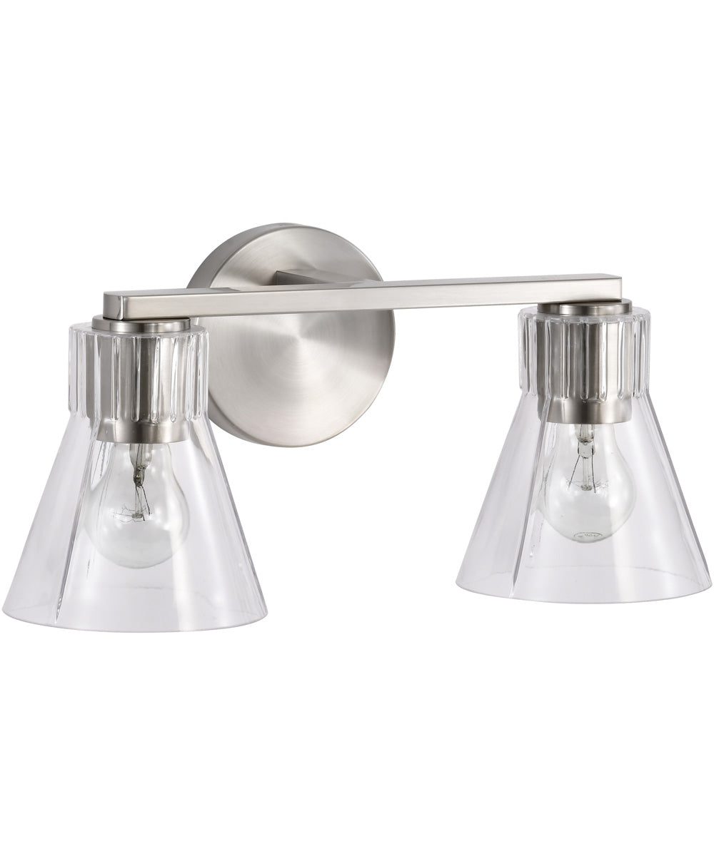 Gianna 2-Light Vanity & Wall Brushed Nickel