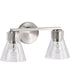Gianna 2-Light Vanity & Wall Brushed Nickel