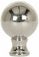 Sphere Lamp Finial Polished Nickel 1.75"h
