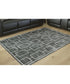 Elderland Washable Medium Rug Black/Gray
