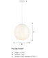 Circo  1 Light Pendant Matte White