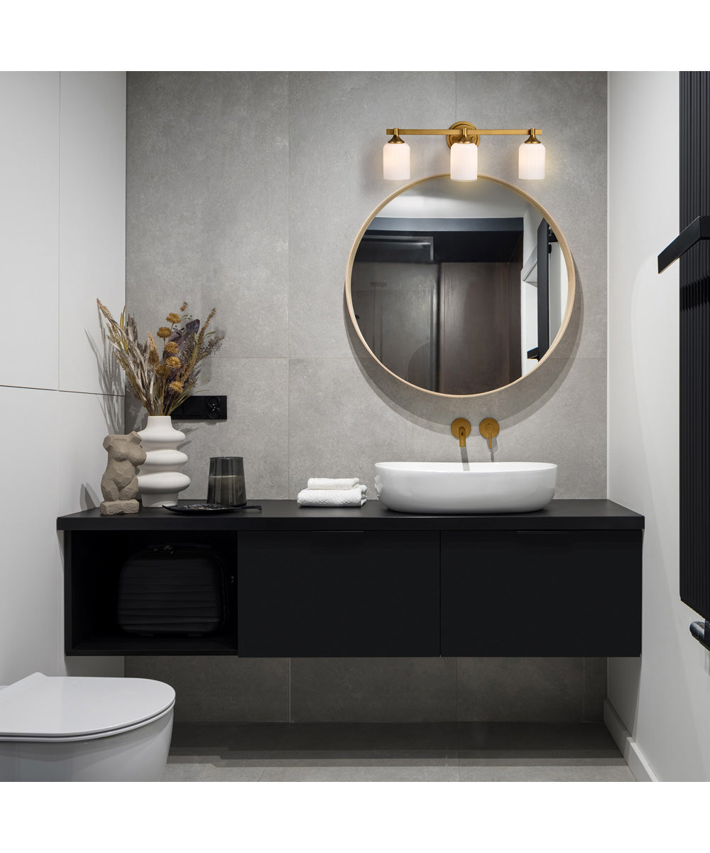 Solara 3-Light Vanity & Wall Natural Brass
