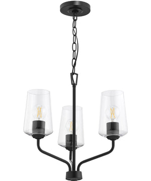 Celino 3-Light Chandelier Black