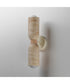 Pompeii 2-Light Wall Sconce Travertine / Oyster