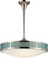 25"W Raindrop 1-Light LED Pendant Polished Nickel